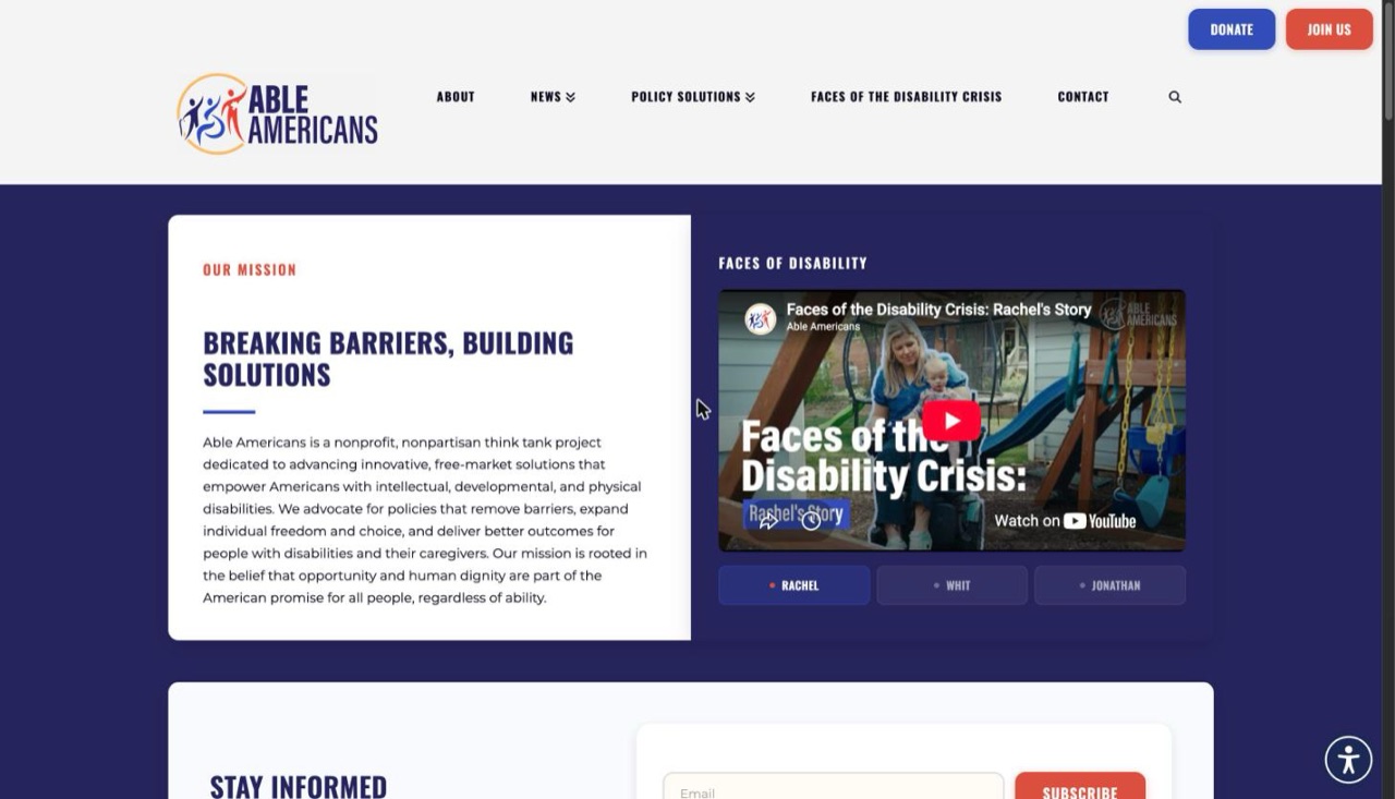 Able Americans website