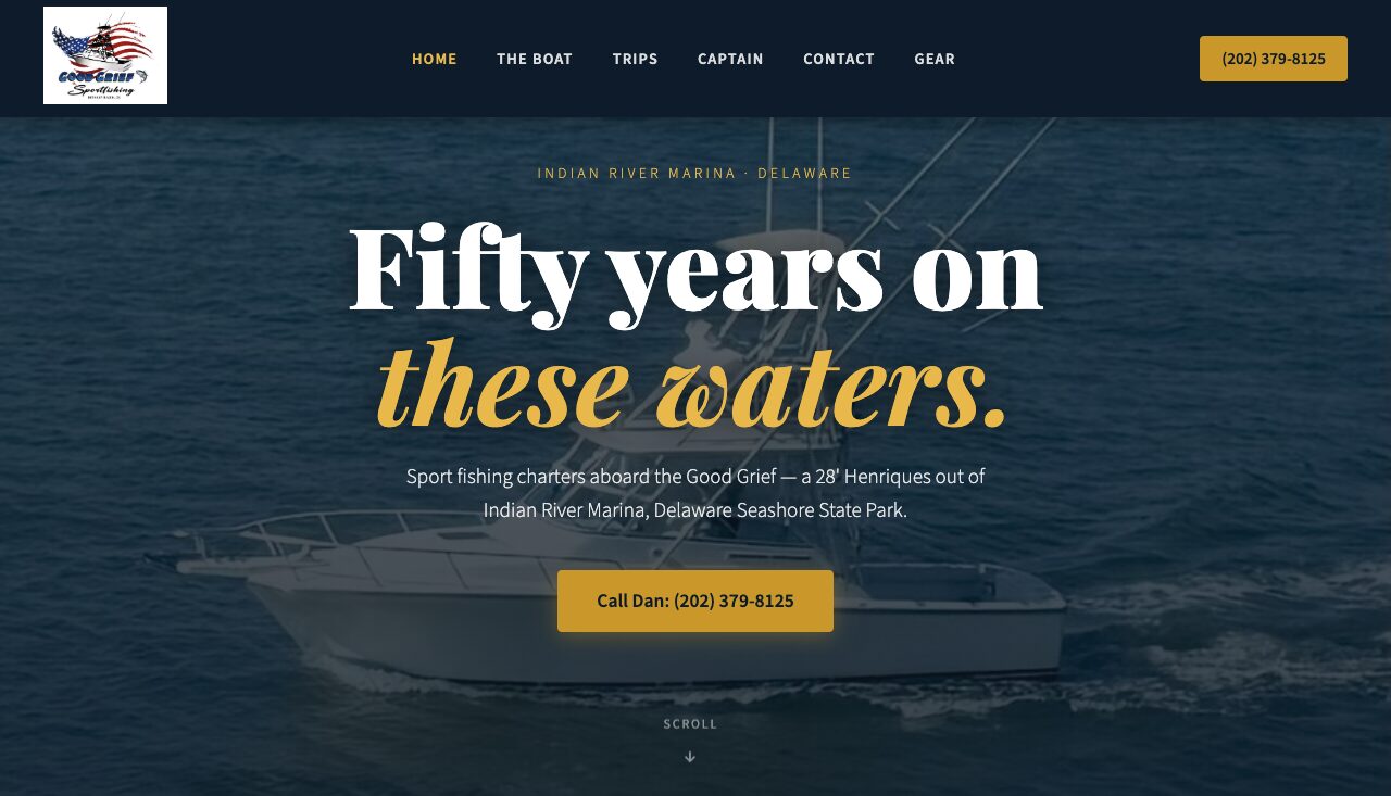 Good Grief Sportfishing website